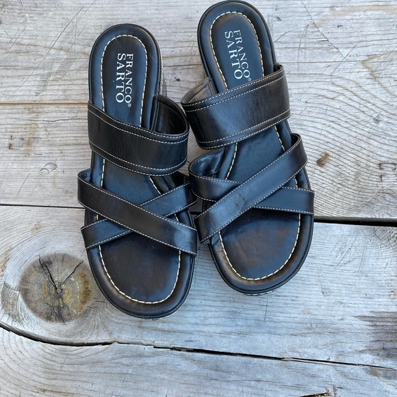Franco Sarto black wedges - Picture 2 of 7
